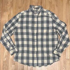 Woolrich 100% Cotton Plaid Men's Button Up Long Sleeve Shirt